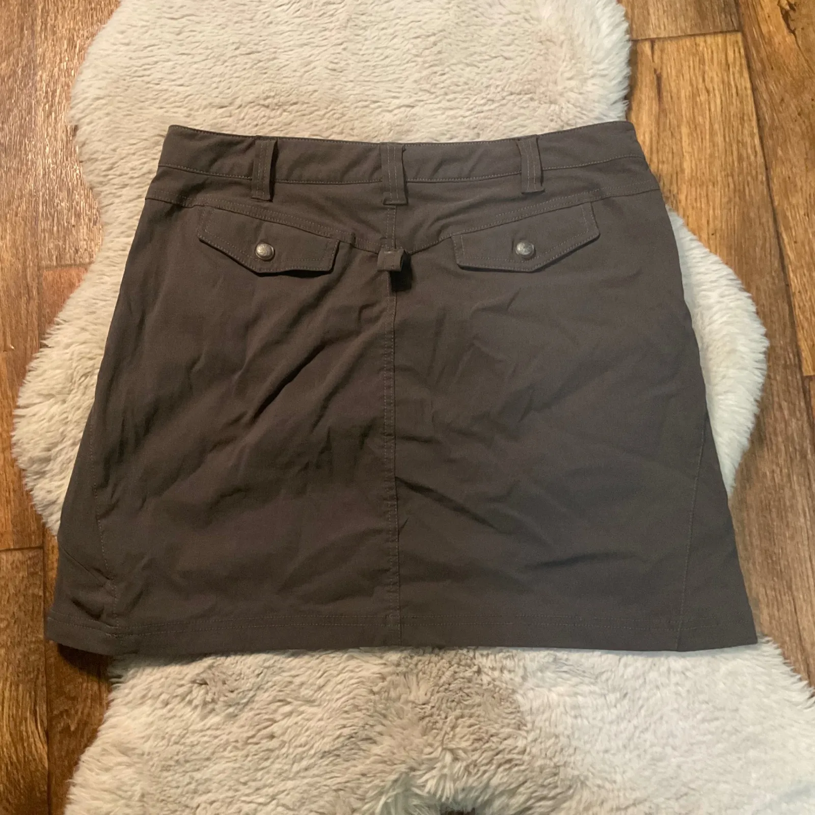 Athleta Skort‎ size 10 Brown Athletic Nylon Pickleball Hiking Skirt - Image 7