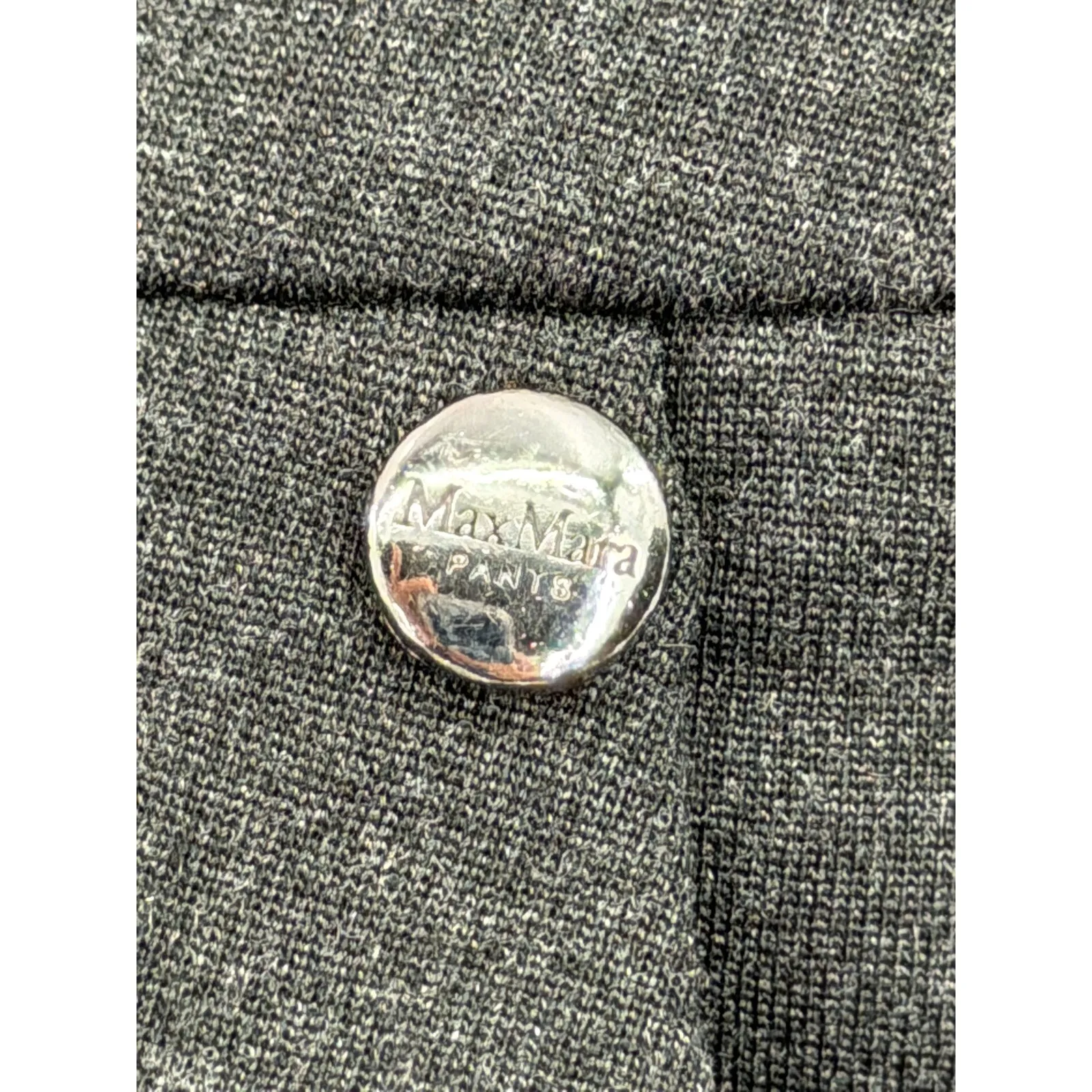 Max Mara 6 Wool flannel cigarette trousers pants luxury women's gray 26.5 inseam - Image 6