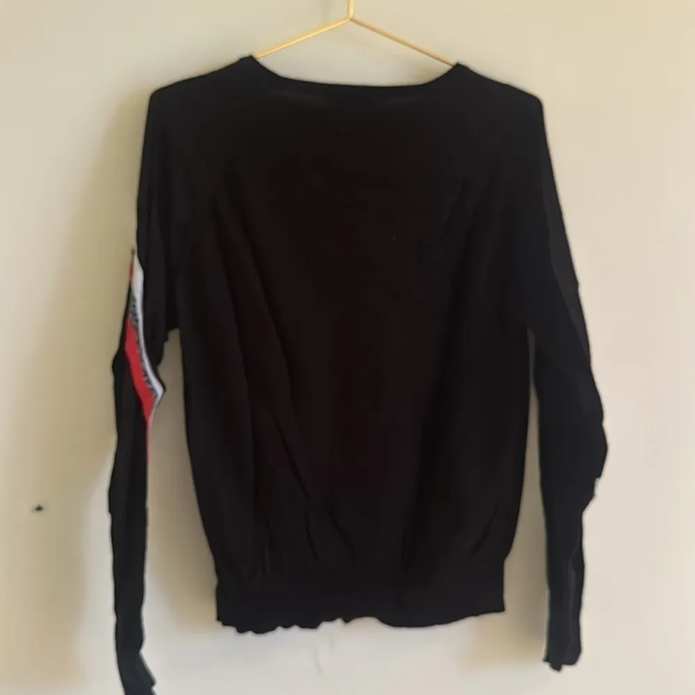 Ragdoll Rainbow Stripe Sweater in Black Multi - Image 8