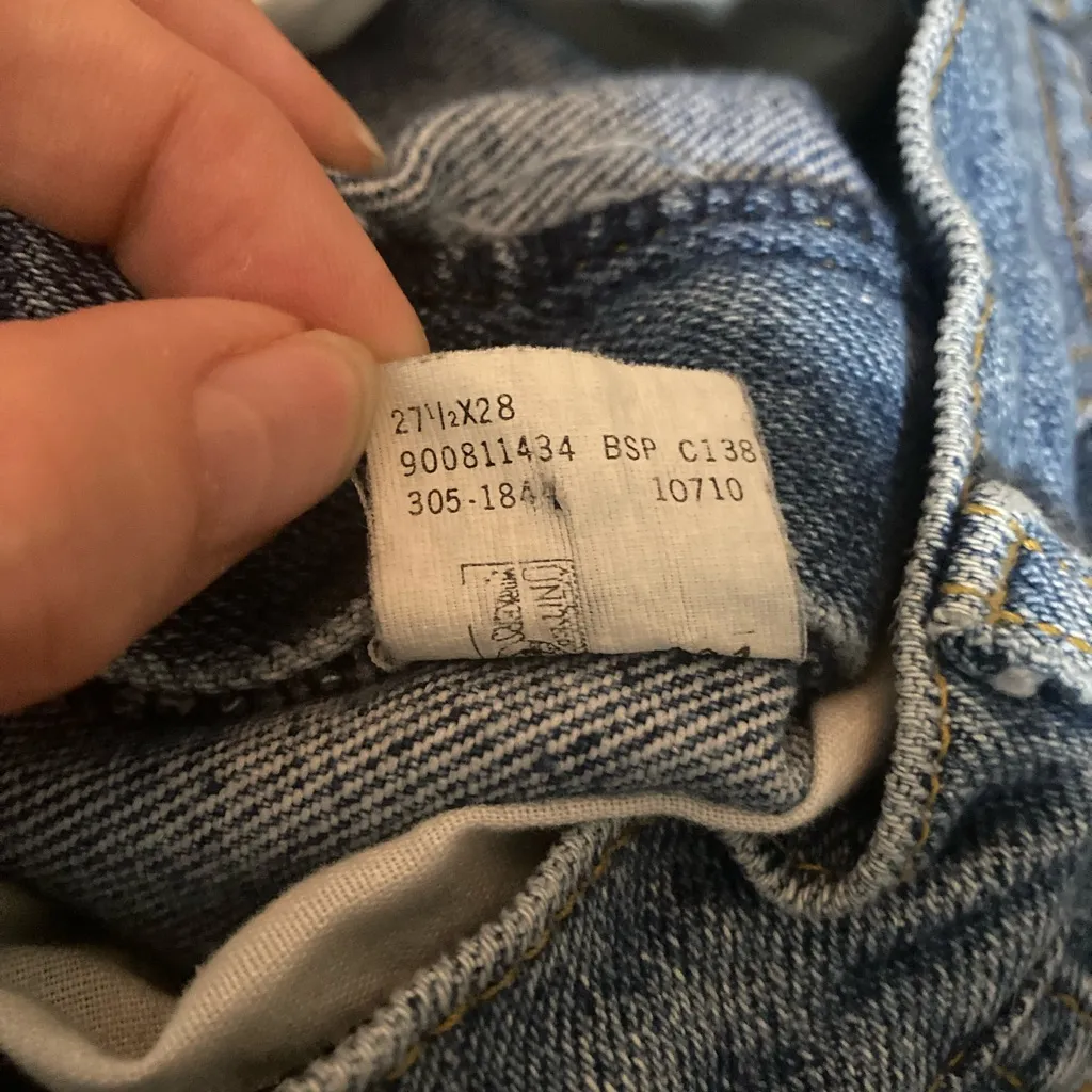 Vintage Lee Tapered Leg Jeans Size Vintage 10 Modern 4 Blue - Image 4