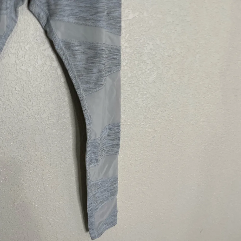 Lorna Jane Gray Mesh Insert Leggings Small - Image 4