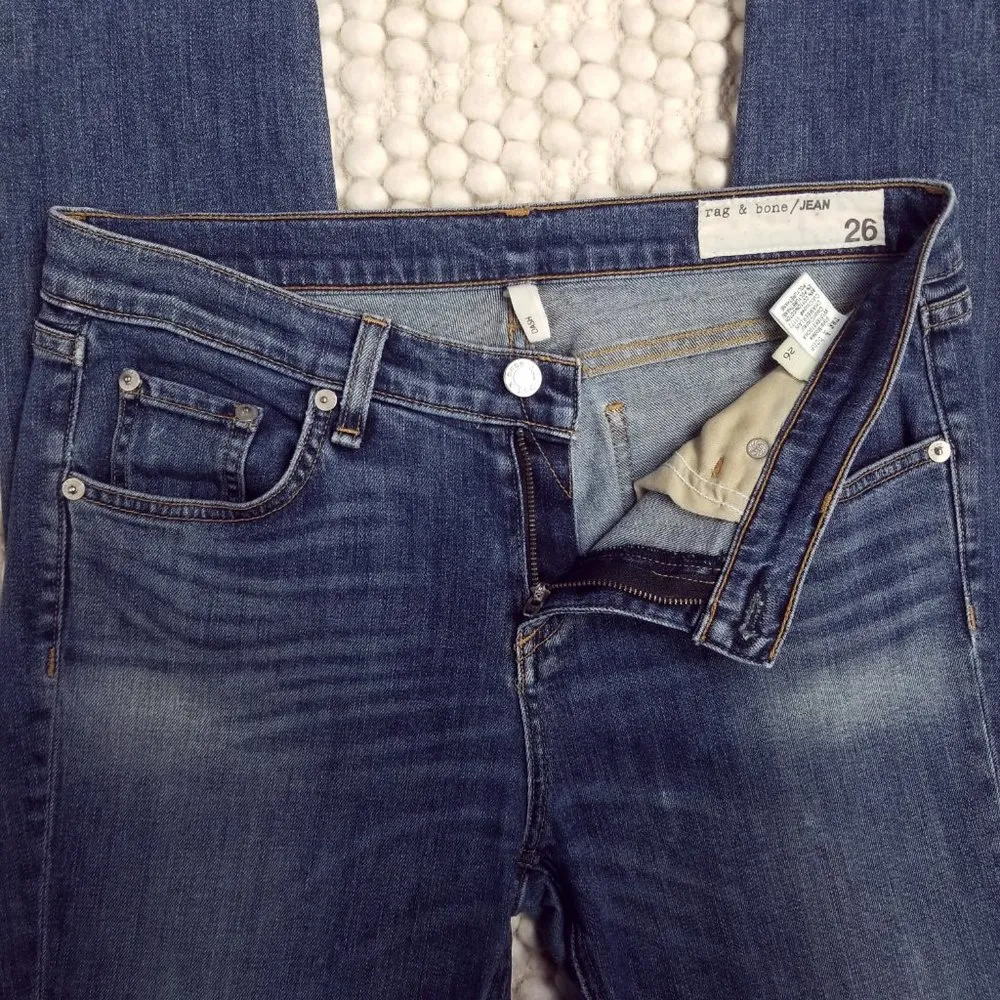 Rag & Bone DASH Relaxed Skinny Jeans 26 - Image 5