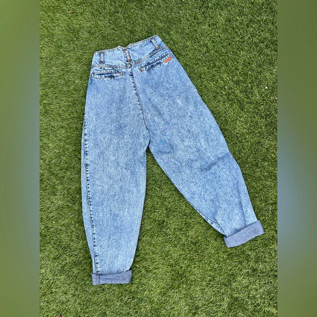 Vintage 1980s Jordache Studio Acid Wash High Waist Jeans - Image 8