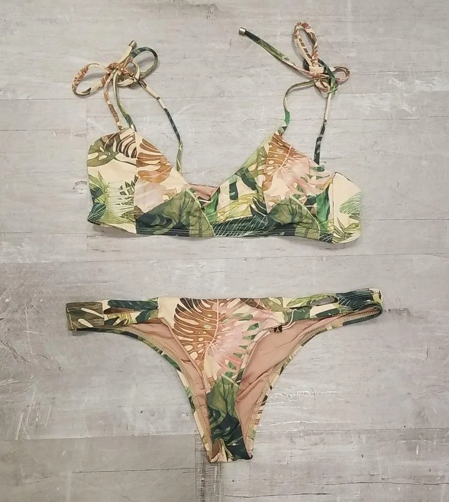 💕VITAMIN A💕 Bikini Zuma Bralette (12 XL) & Hipster Bottom (10 Large) NWT - Image 1