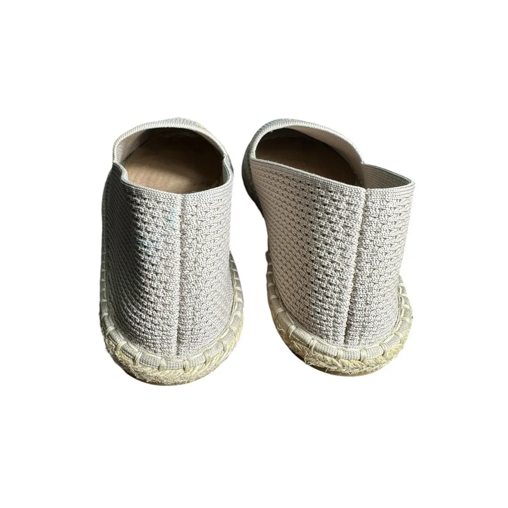 Eileen Fisher Size 7 Espadrille Flats Shoes Beige Woven Women's Lightweight 53-7 - Image 9