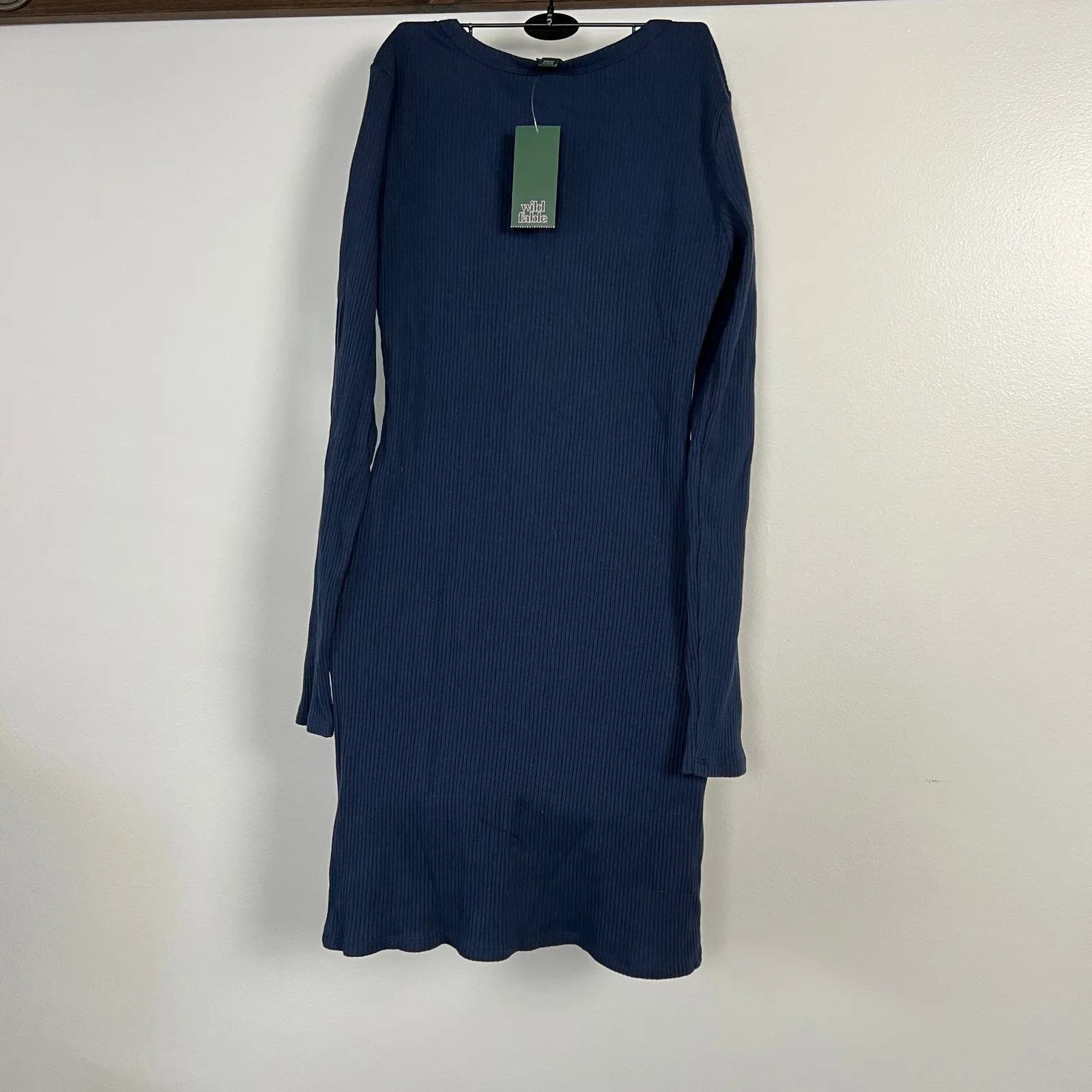Wild Fable Women's Navy Long Sleeve Bodycon Dress - Size XS - NWT - Image 9
