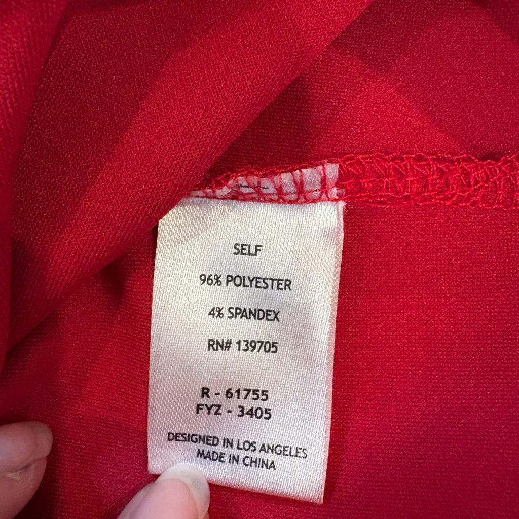 Red Sexy Cocktail Dress – Holiday Party & Valentine’s Date Night Dress Size XS - Image 3