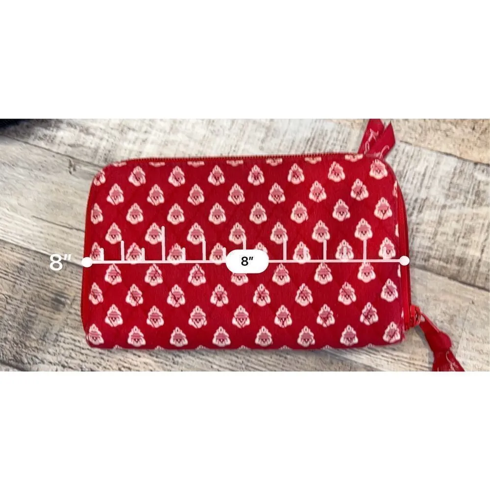 Vera Bradley "Nantucket Red"‎ Hope Toile Hidden Wristlet Wallet Quilted Fabric - Image 7