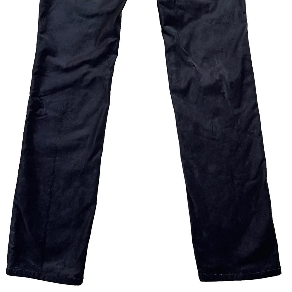 White House Black Market Women’s Noir Black Velvet Sparkle Jeans Pants Size 2 - Image 8