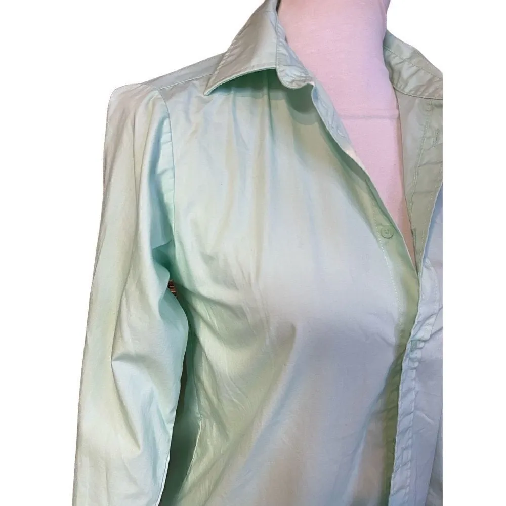 George Light Mint Green Button Down Shirt XXL Runs small more like Large - Image 8