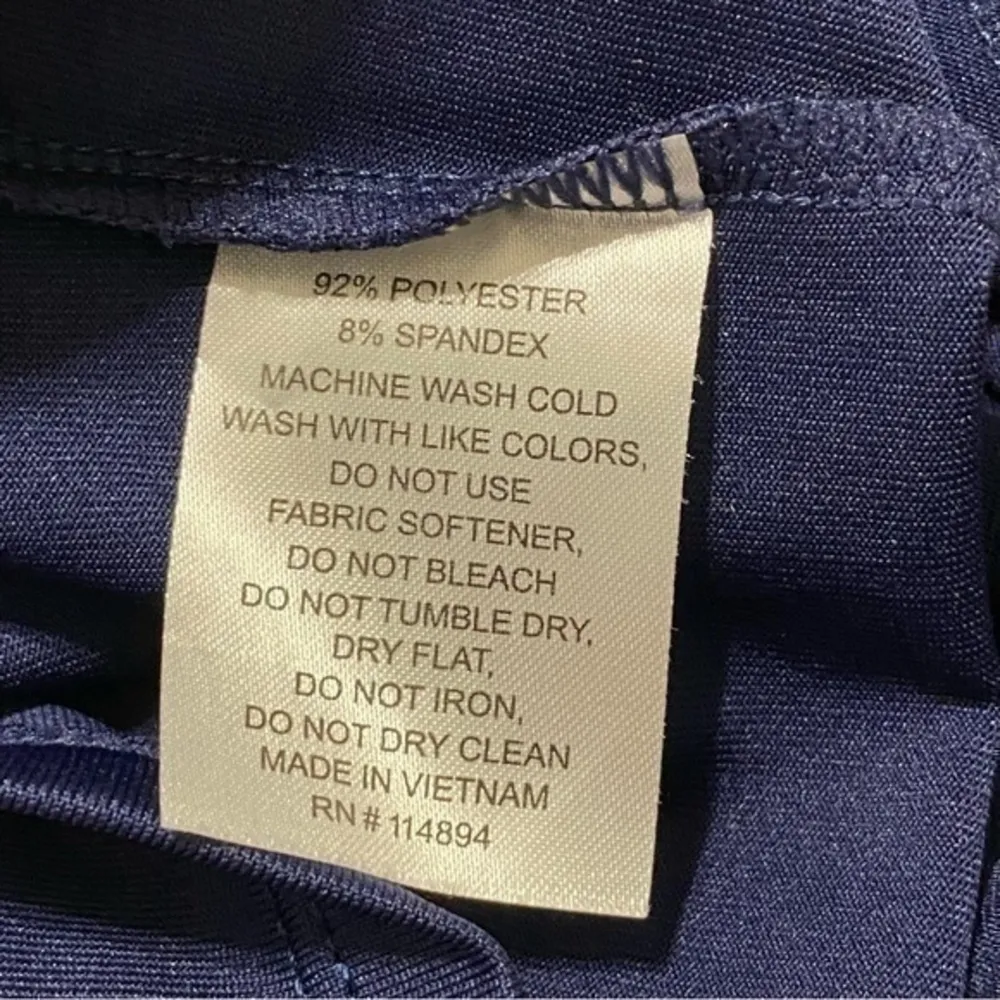 Duc Sport Women’s Size S Navy Blue White Racerback Tennis Tank Top - Image 5