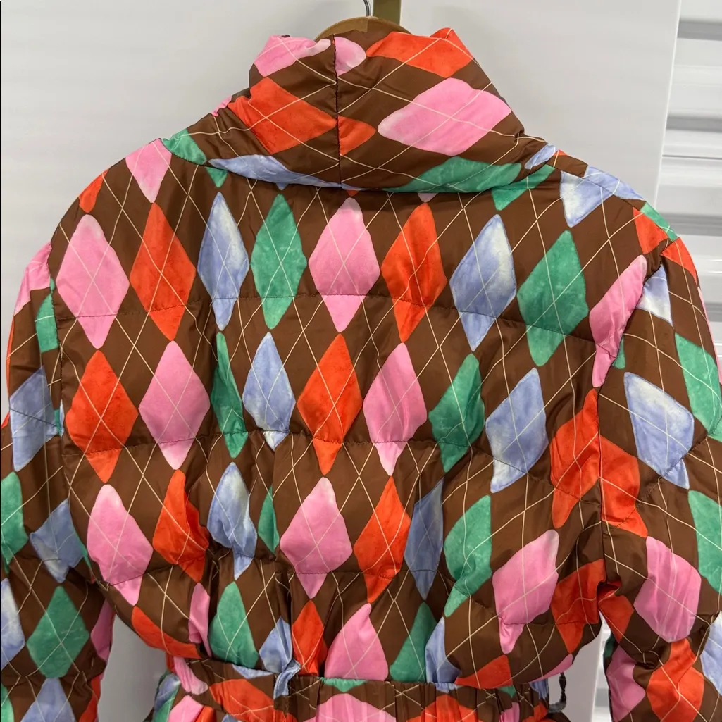 Rachel Antonoff Belted Puffer XS Orange - Image 11