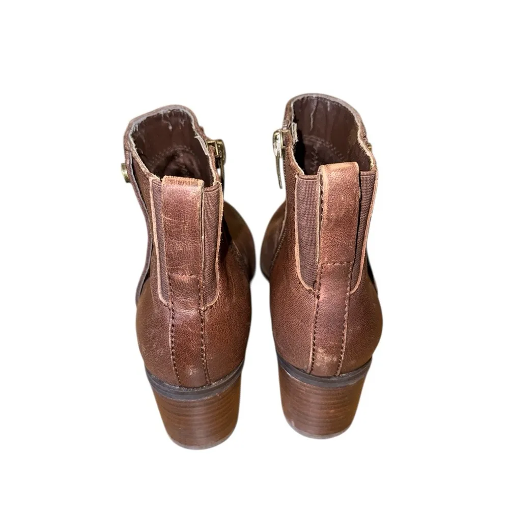 Marc Fisher Brown Leather Ankle Boots - Image 3