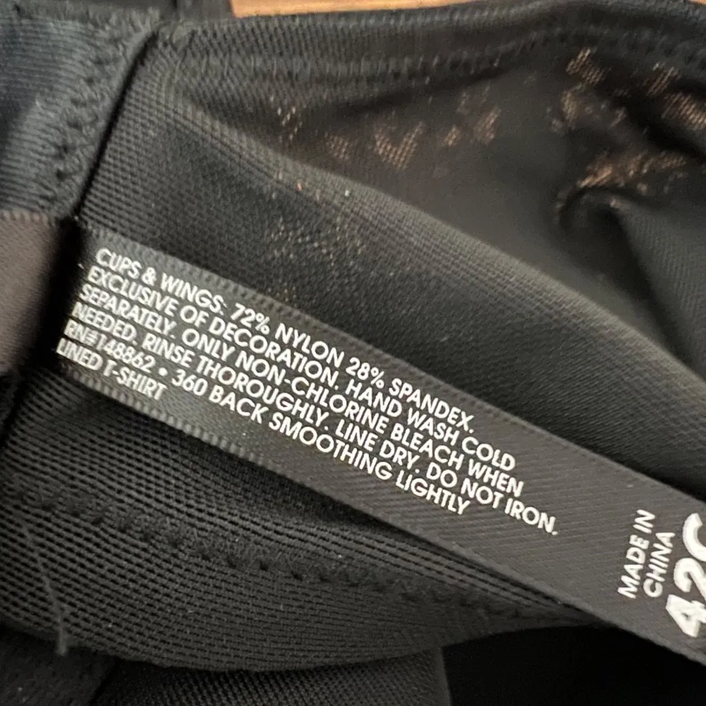 Torrid Curve Lightly Lined T-Shirt Bra Size 42C‎ Black Leopard Underwire NWT - Image 10