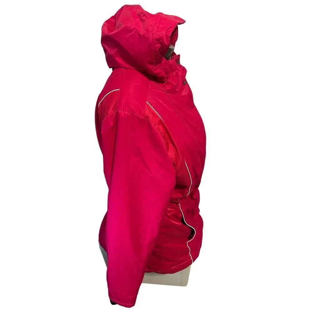 Columbia Women’s Large Pink Quilted Hooded Parka - Image 4