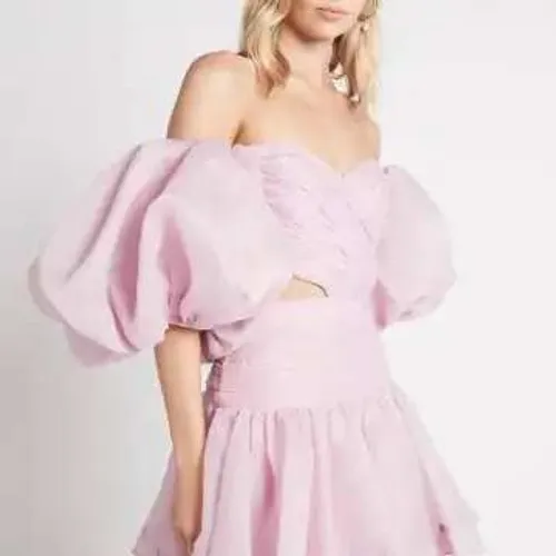 Aje Myriad‎ Cut Out Mini Dress Size 8 Purple - Image 8