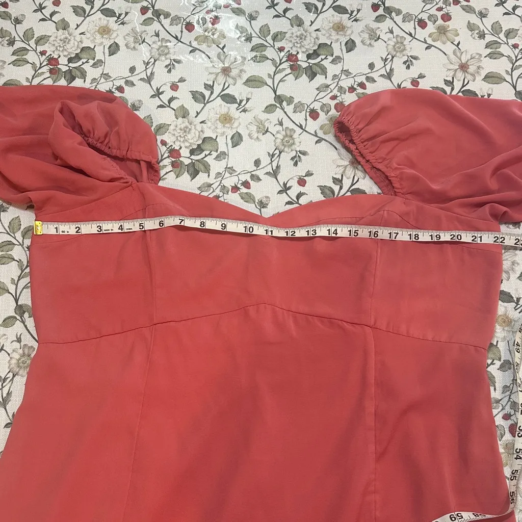 Abercrombie & Fitch Coral Long Sleeve mini Dress - Image 11