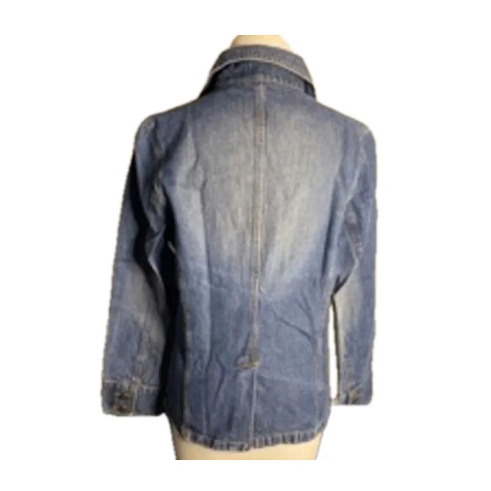 Faded Glory Blue Denim Jacket Women’s Small Classic Fit Cotton Jean Coat - Image 7