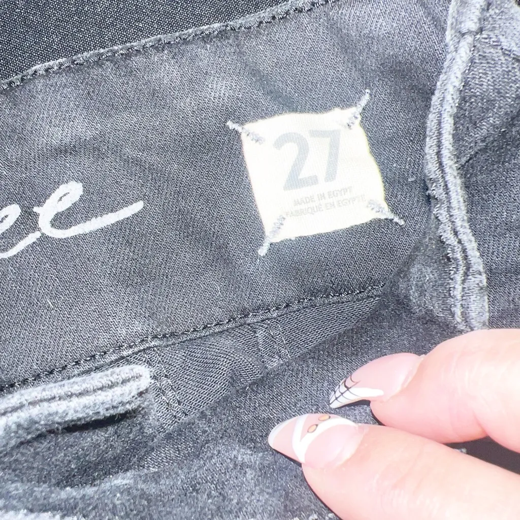 We the free free people dark shadows double button skinny jeans - Image 11