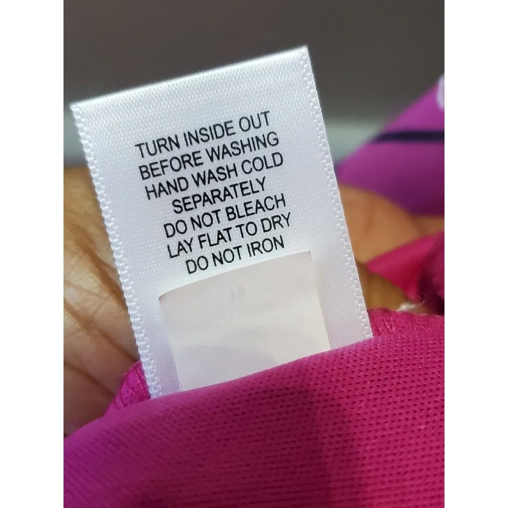 Signature By Robbie Bee Purple Black Floral Sleeveless Knee Length Dress Size 12 - Image 8