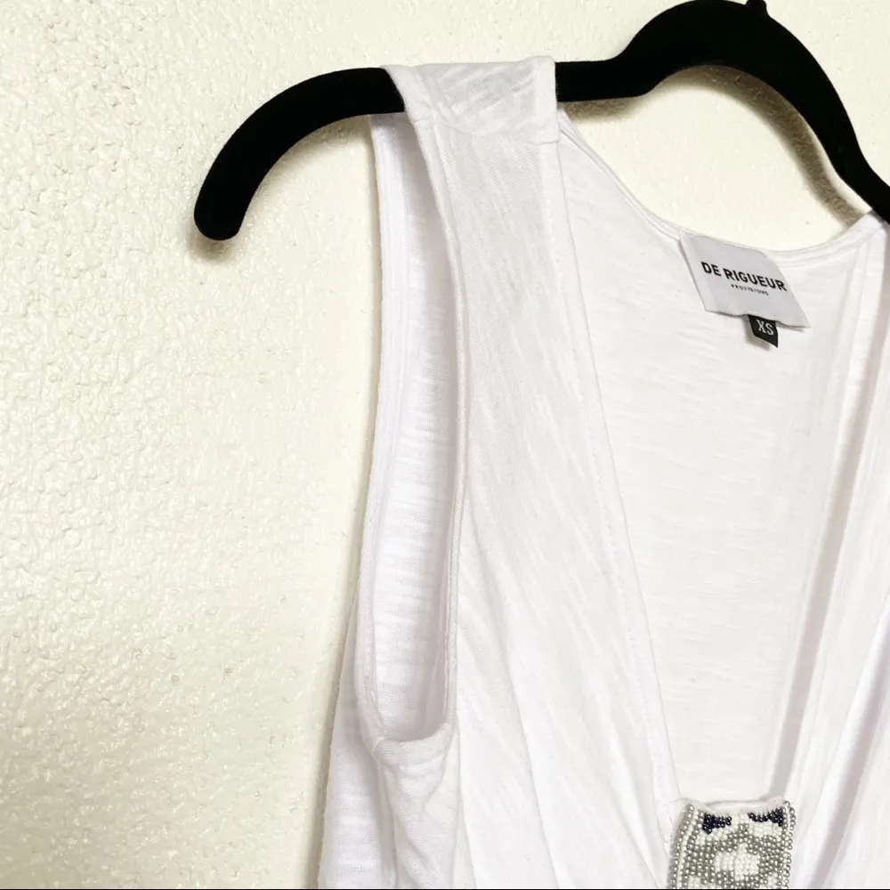 De Rigueur Provisions Beaded Detail Sleeveless Top Size XS - Image 3