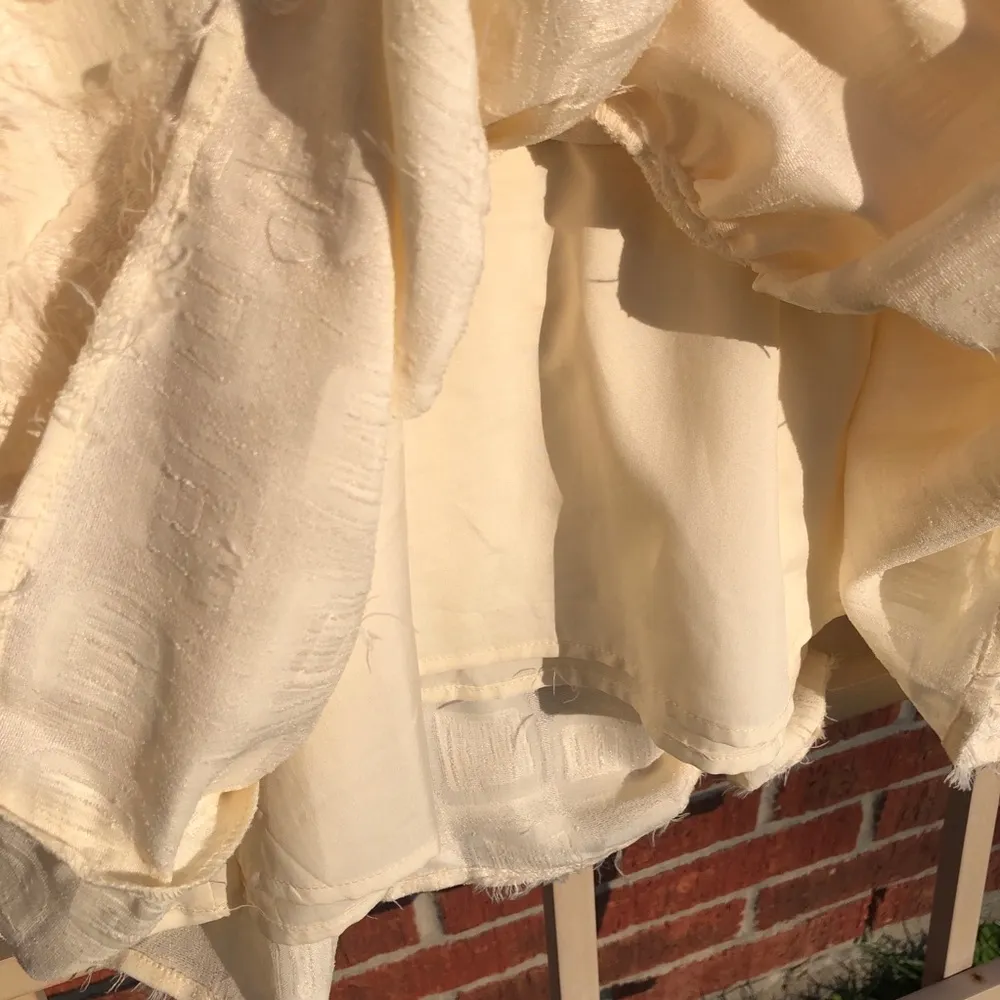 Ellison,Buttery Creamy Layers Of Fringes, Side Zipper,Excellent Condition Small - Image 7