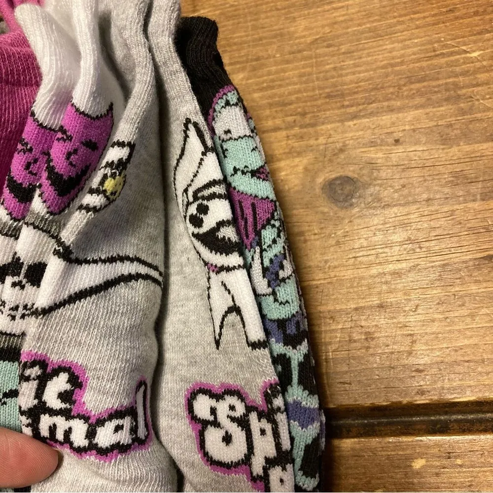 The Nightmare Before Christmas 5 Pairs No Show Socks NWT Jack Skellington Sally - Image 4