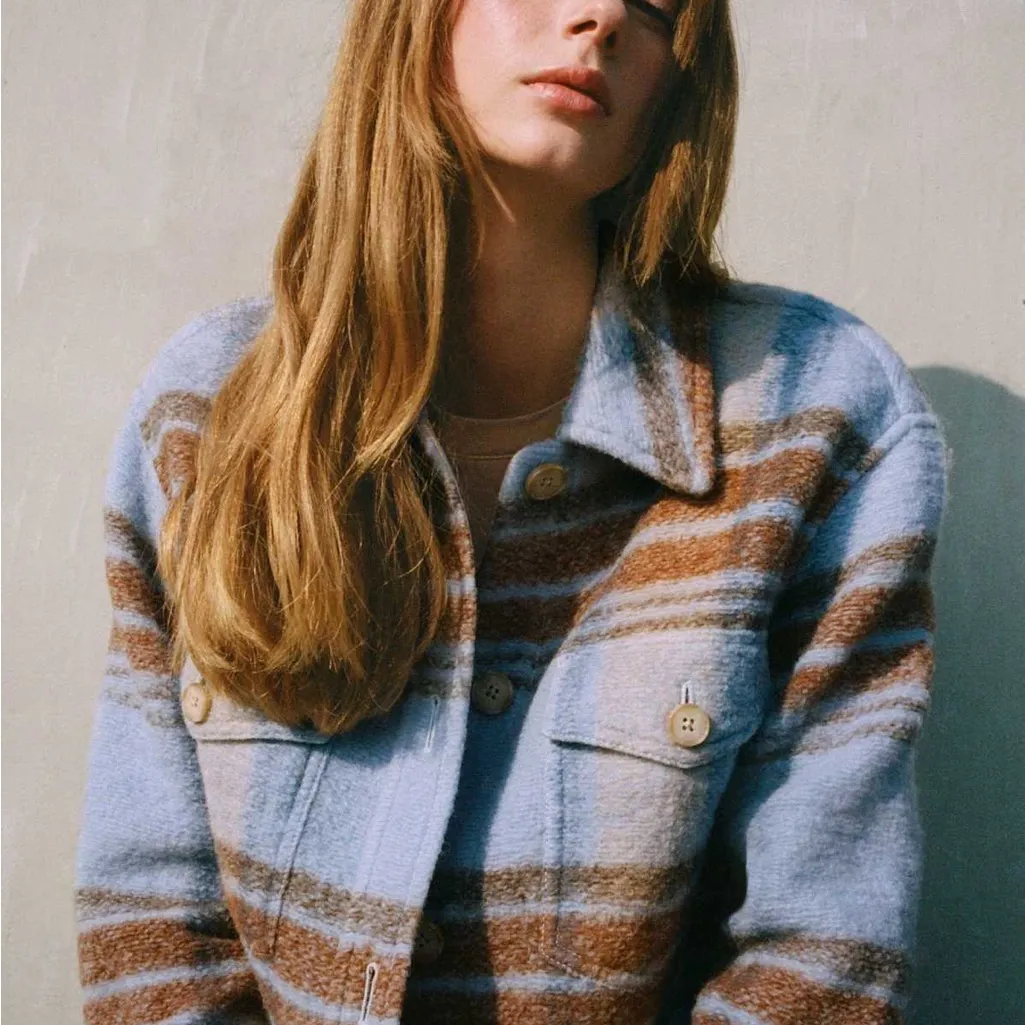 Wilfred Ganna Plaid Oversized Shirt Jacket - Image 4