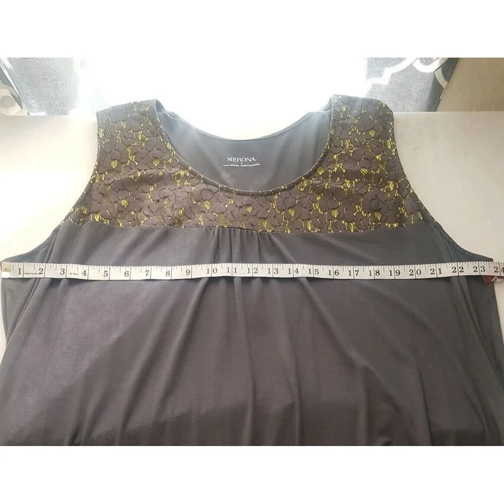 Merona Dress Womens Size 3 Fits Like 2X–3X Sleevesless Boho Casual Trendy Modern - Image 15