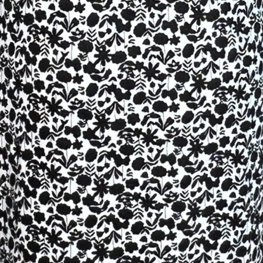 Boden Dress Women 6L White Black Floral Collared Button Placket Bohemian Cottage Size 6 - Image 7
