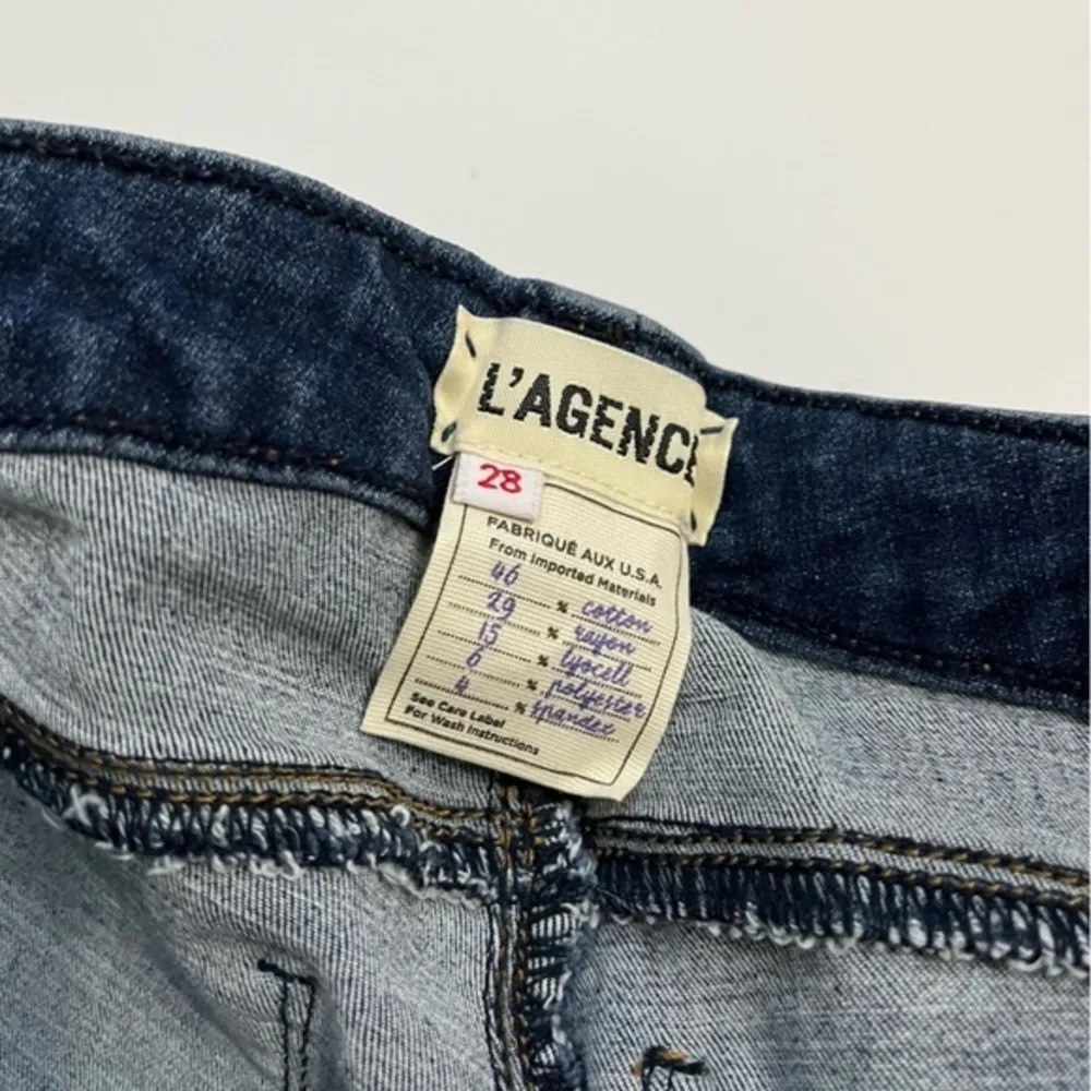 L’Agence • Brigitte Mid Rise Skinny Dark Vintage Jeans - Image 35