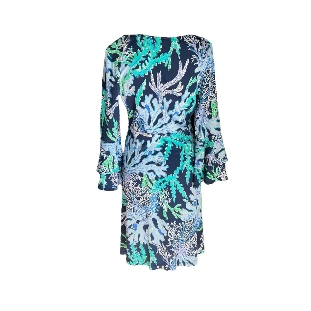 Lilly Pulitzer - Raina Dress Indigo Swish & Stay Dress Sz M - Image 5