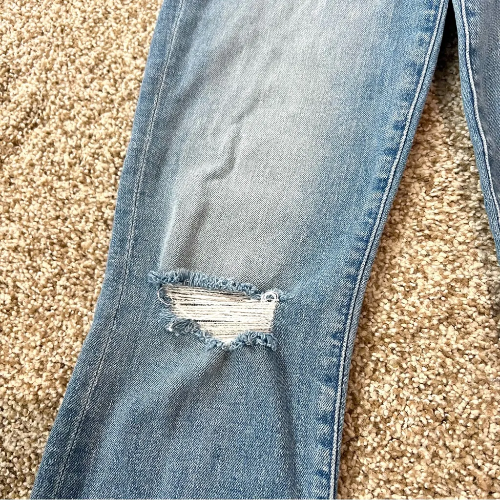 Mother Denim The Hustler Ankle Fray in Thrilling Shots Light Wash Size 25 - Image 10