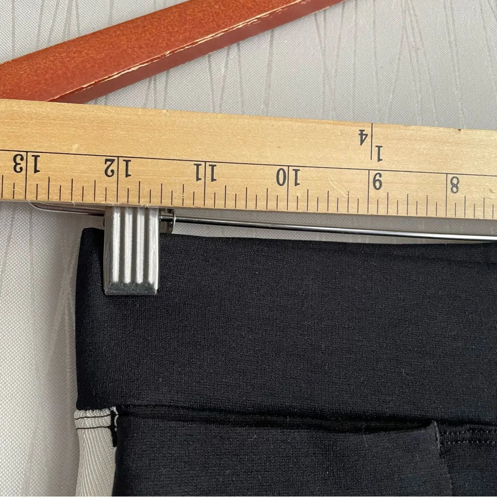 American Giant Sz 0 No BS Pants Leggings Ponte Stretch Knit Black Athletic - Image 8