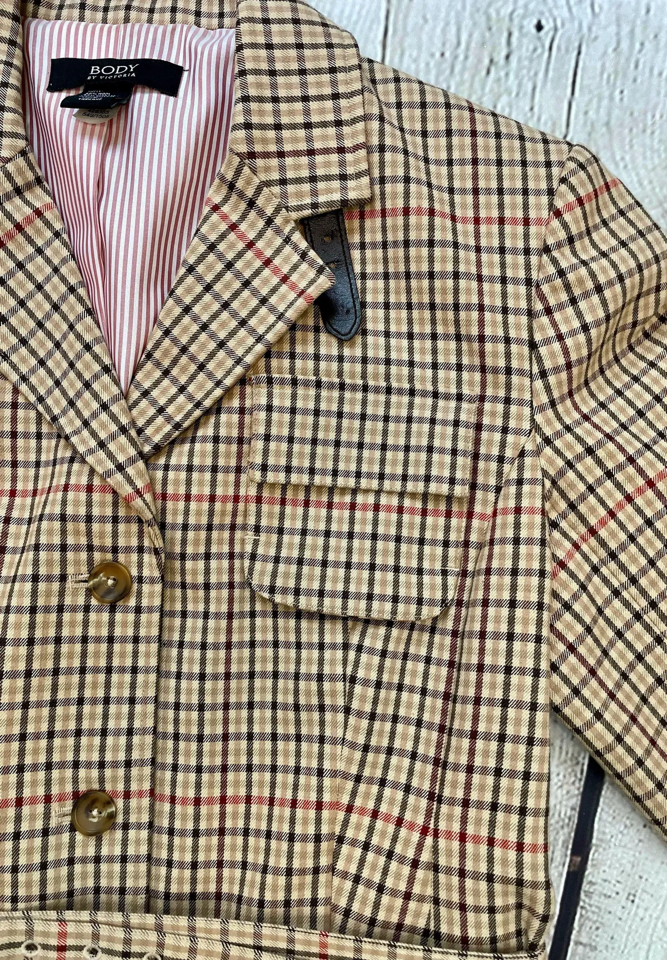Body By Victoria Plaid Blazer Jacket - Image 6