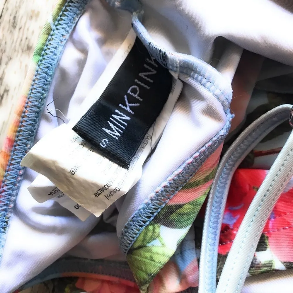 MinkPink Floral Flutter Bikini‎ Top - Image 6
