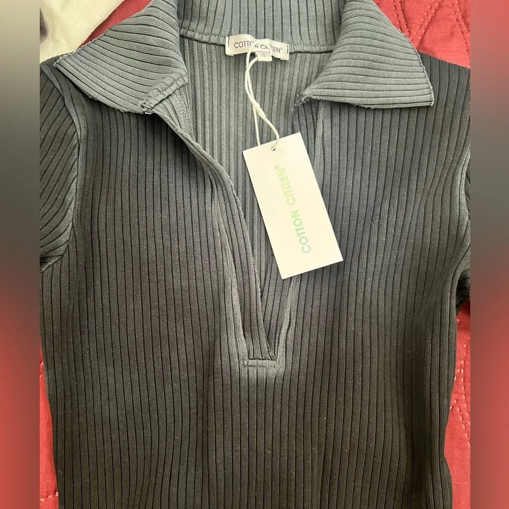 Cotton Citizen Women's Ibiza Polo Dress (Vintage Black) size Small NWT Sold out - Image 9