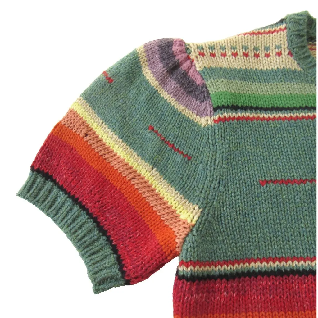 NWT Polo Ralph Lauren Striped Short-Sleeve Jumper Cotton Silk Linen Sweater XS - Image 5