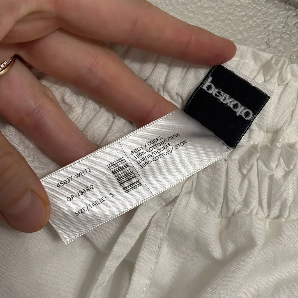 Peixoto Resort Wear Riley 100% Cotton Lined Maxi Skirt in White - Image 6