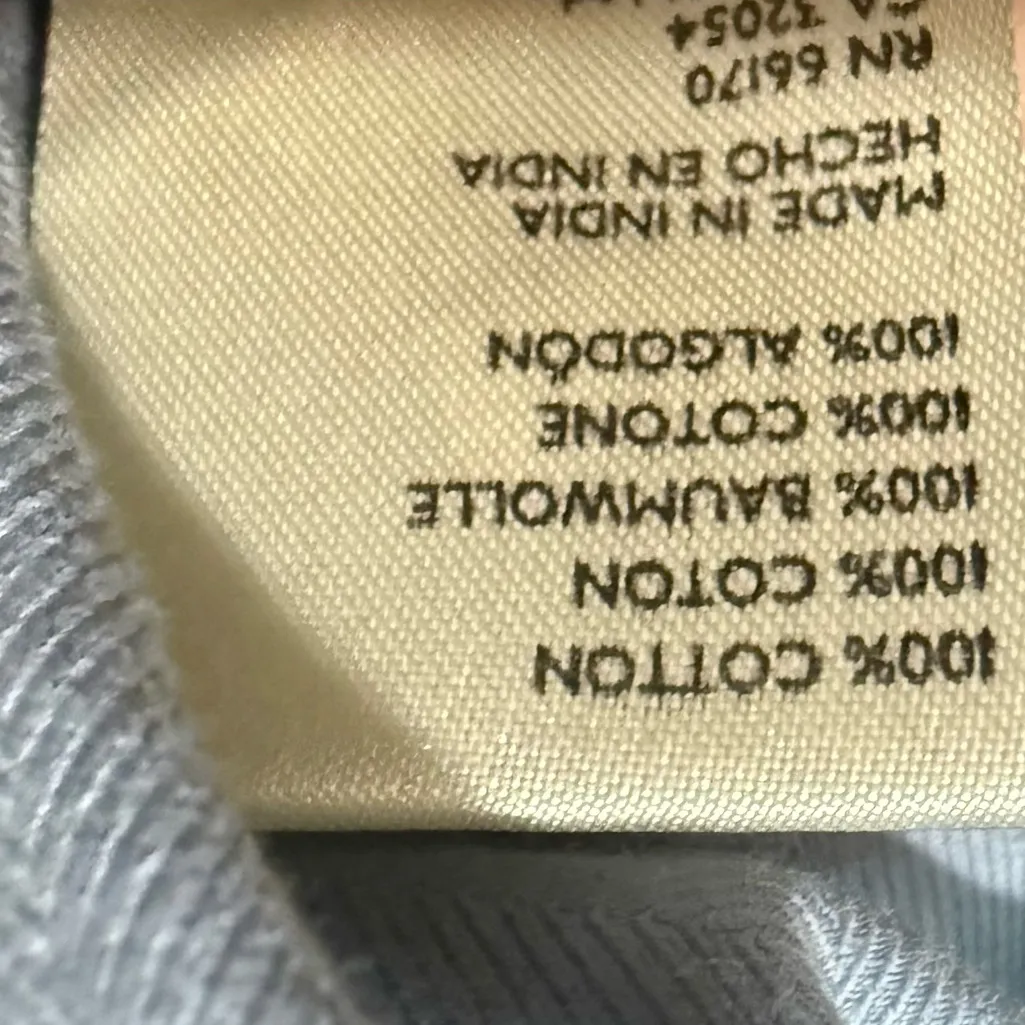 Free People Night Moves Shirt Ruffles Autumn Blue Distressed Oversized XS‎ $148 - Image 8