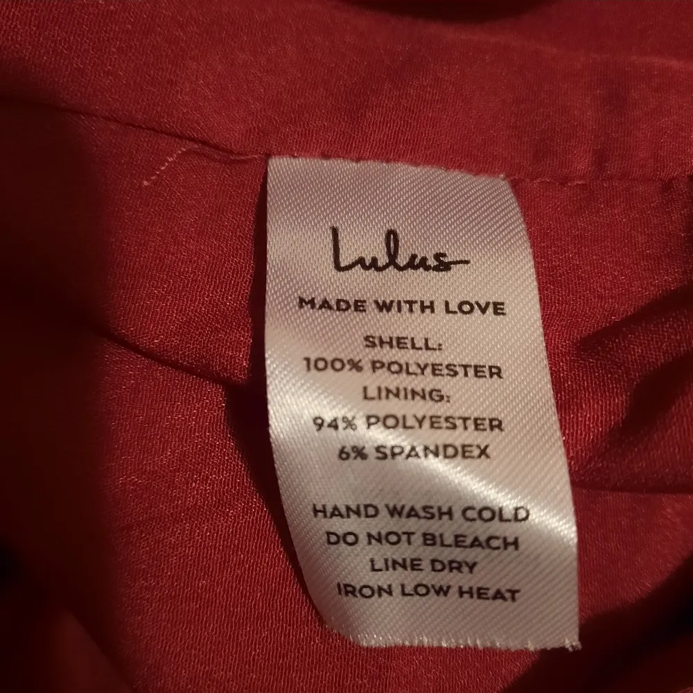 Lulus Lisette Dress Womens Large Burgundy One Shoulder Short Mini Sexy Party - Image 7