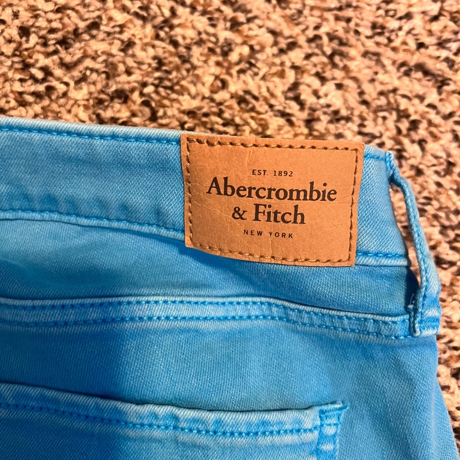 Abercrombie & Fitch Blue Denim Jeans‎ Comfort Stretch Size 6 - Image 7