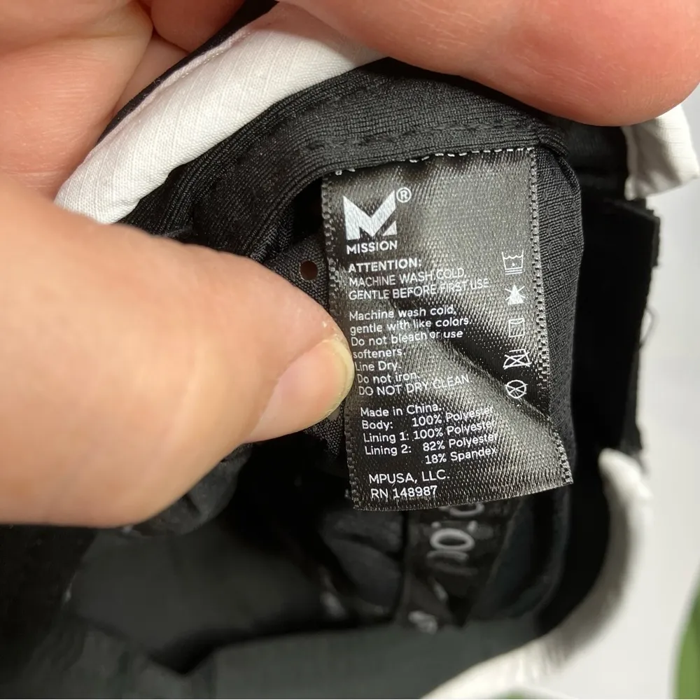 Mission vented cooling hat black new with tags summer soccer mom casual one size - Image 7