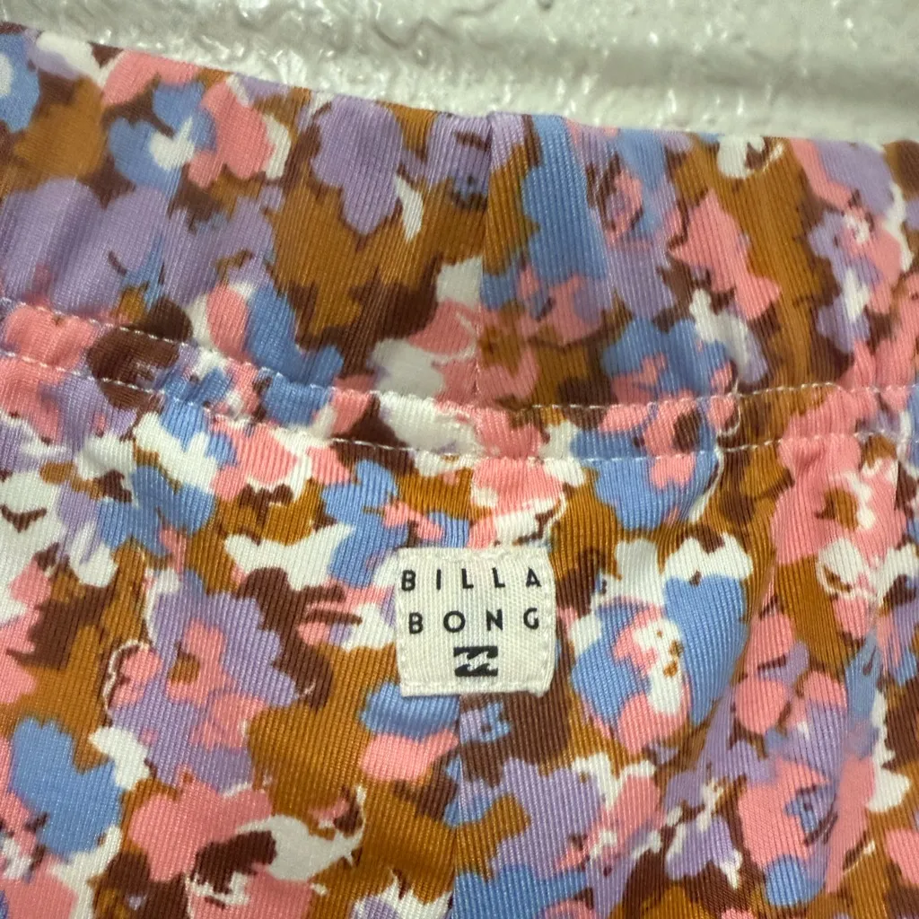 NWT BILLABONG Floral Hang Loose Pant - Pink, Brown, White Size XS - Image 13