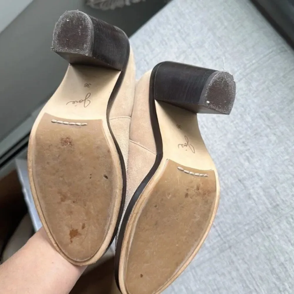 Ankle Bootie - Suede Tan - Image 4