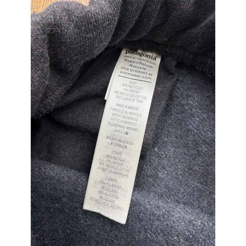 Patagonia Women's Fitz Roy Icon Uprisal Sweatpants Ink Black NWT Size Medium - Image 6