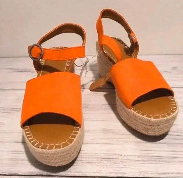 Coral Espadrilles, Size 7 1/2 Pink - Image 4