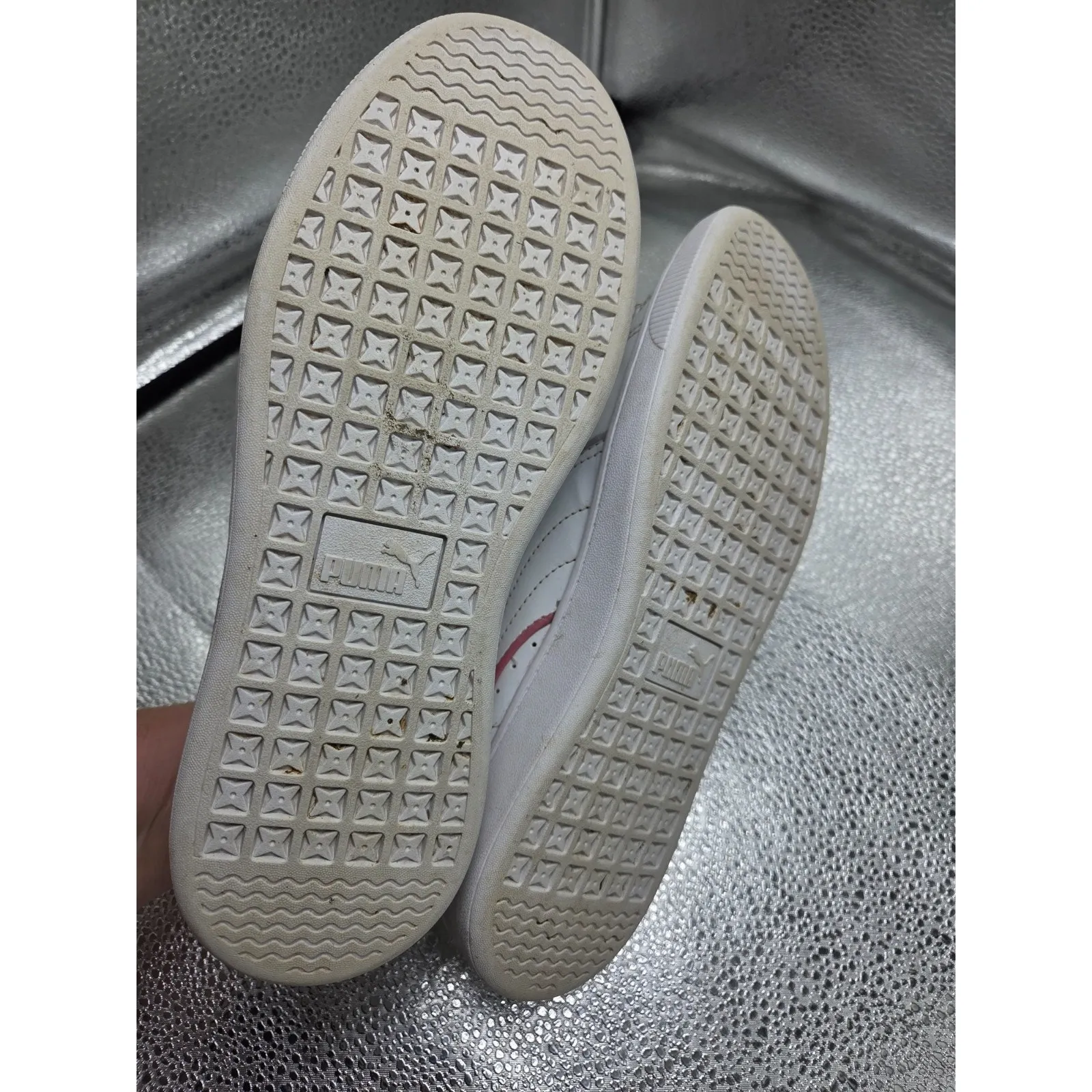 Puma Womens Vikky V2 Comfort White on White Shoes Sneakers Size 7.5 - Image 7