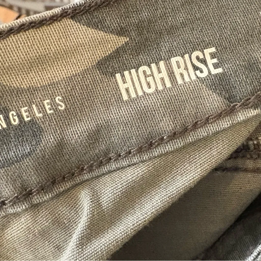 Rewash‎ Green Camo High Rise Pants Size 3/26 - Image 8
