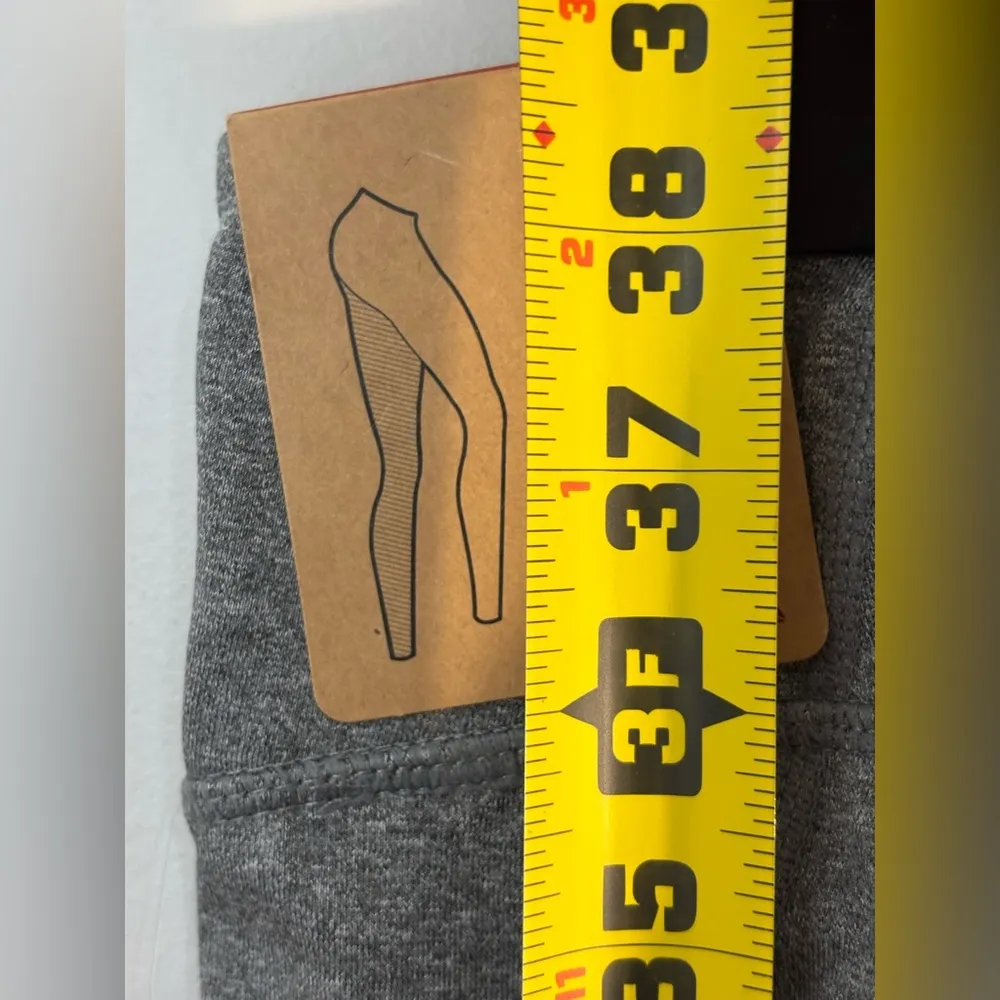 NWT Reebok Quick Tight Full Length Legging Gray Grey Heather Pockets size XL - Image 8